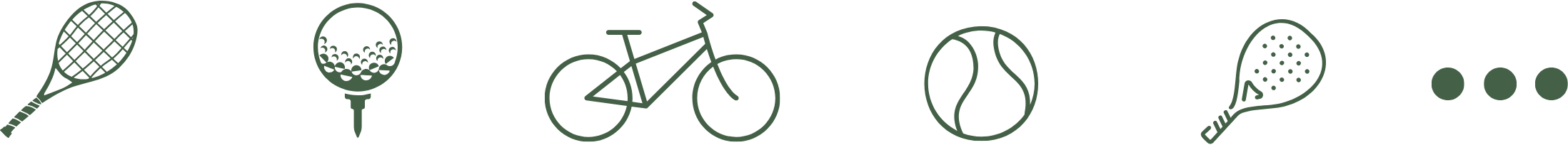 Iconos deportivos - golf, tenis, pádel para trofeos personalizados