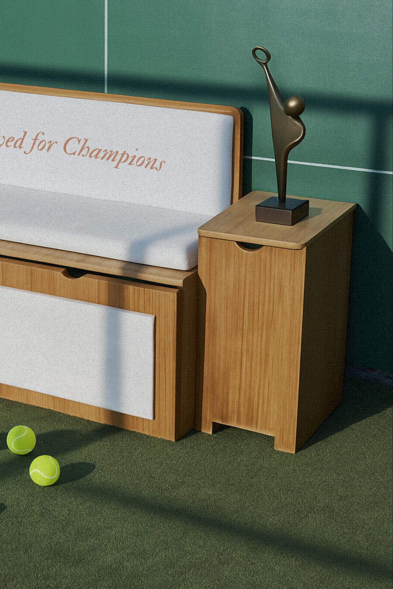 Trofeo artístico para torneo de pádel y tenis